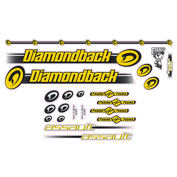 2000 Diamond Back - Assault for Polished frame decal set