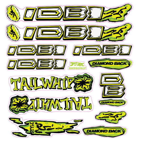 1991 Diamond Back - Tailwhip for Chrome frame decal set