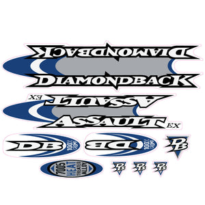 1998 Diamond Back -  Assault EX for polished frame decal set