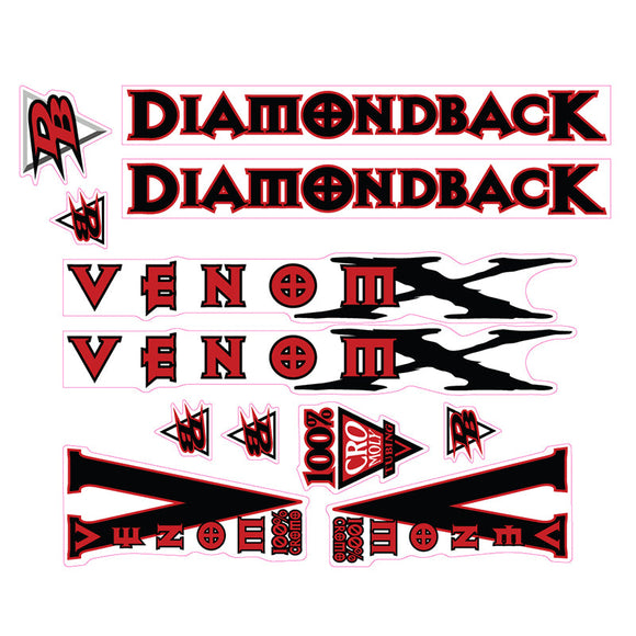 1998 Diamond Back -  Venom X for chrome frame decal set