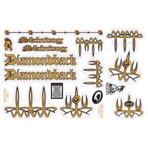 2000 Diamond Back - Skindog for chrome frame decal set