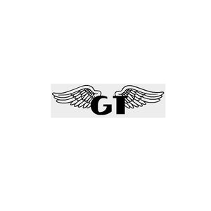 1987 GT BMX Wings - BLACK seat clamp decal