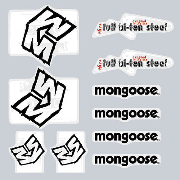 2009 Mongoose - Pit Crew Decal set