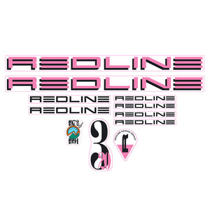 1991 Redline - 320 - Pink and Black Decal set