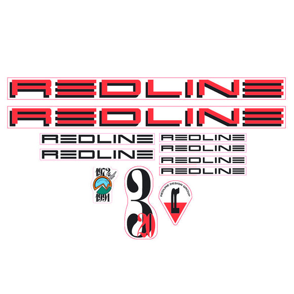 1991 Redline - 320 - Red and Black Decal set