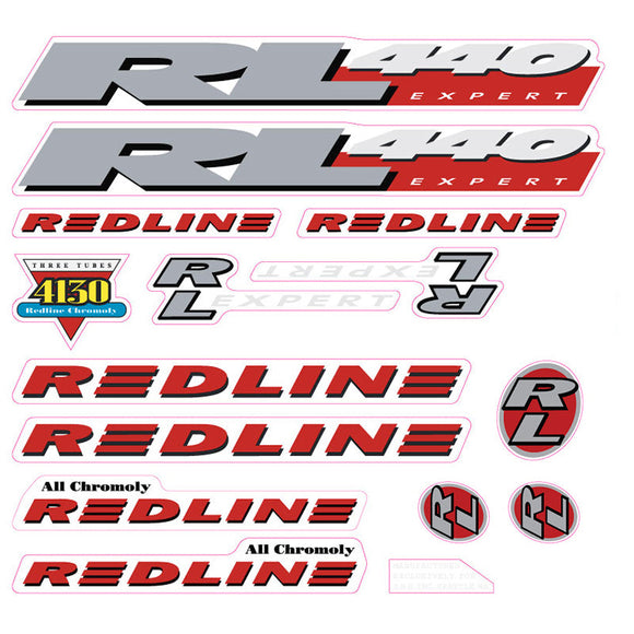 1994 Redline  - RL440 for purple frame - Decal set