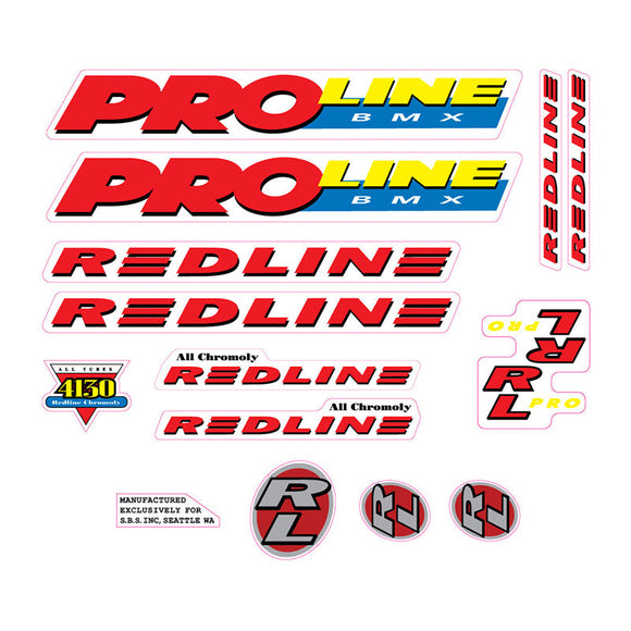 1994 Redline  - PROLINE - For Chrome frame Decal set