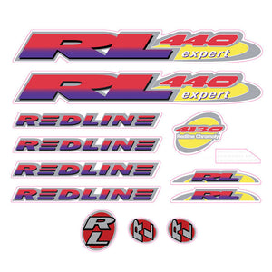 1995 Redline  - RL440 for painted frame - Decal set