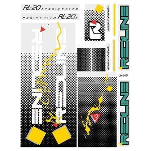 1986 Redline - RL-20II for aqua frame Decal set