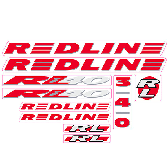 1993 Redline - RL340 - Red with Silver Decal set