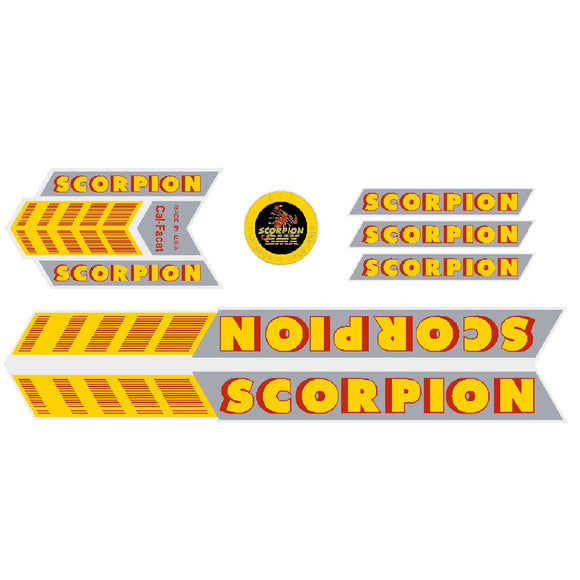 Scorpion BMX - Cal-Facet decal set