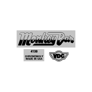 VDC Monkey Bar decals - on chrome