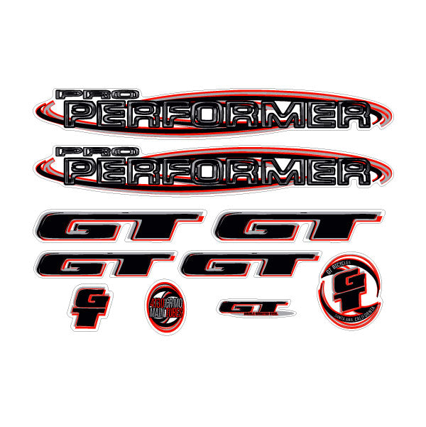 Gt performer clearance decal set