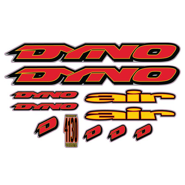 1994 DYNO AIR red decal set BMX Products USA