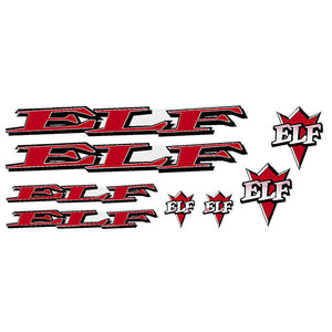 ELF - Metallic RED decal set