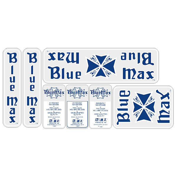 1983 1984 1985 Blue Max Decal set BMX Products USA