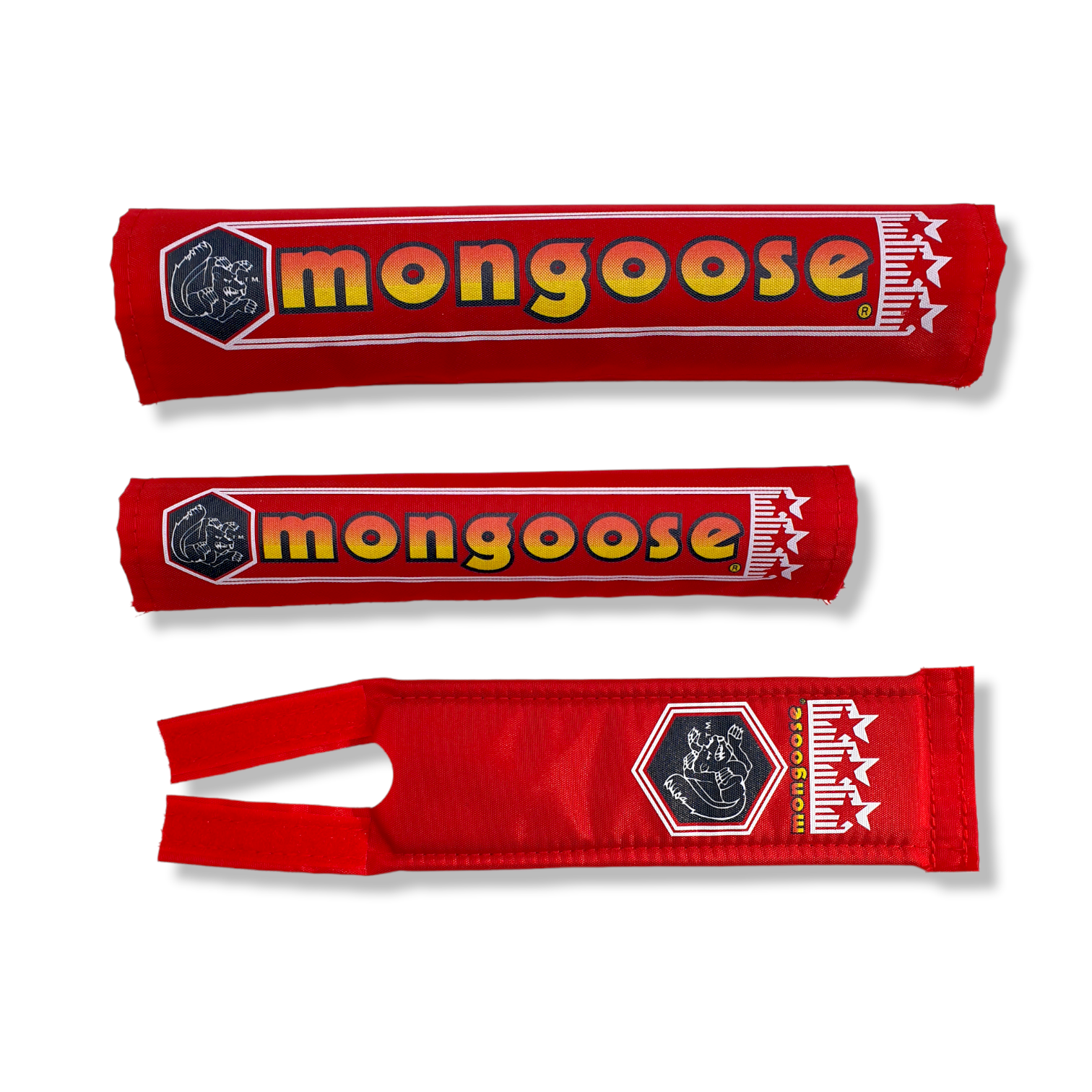 Mongoose Nylon pad set RED 1984 1985 BMX Products USA